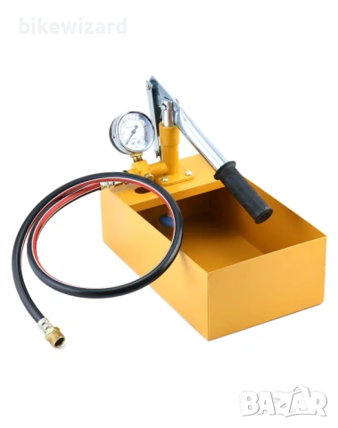 QWORK Ръчна помпа за изпитване на налягане за водопроводни тръби – 25 бара НОВА