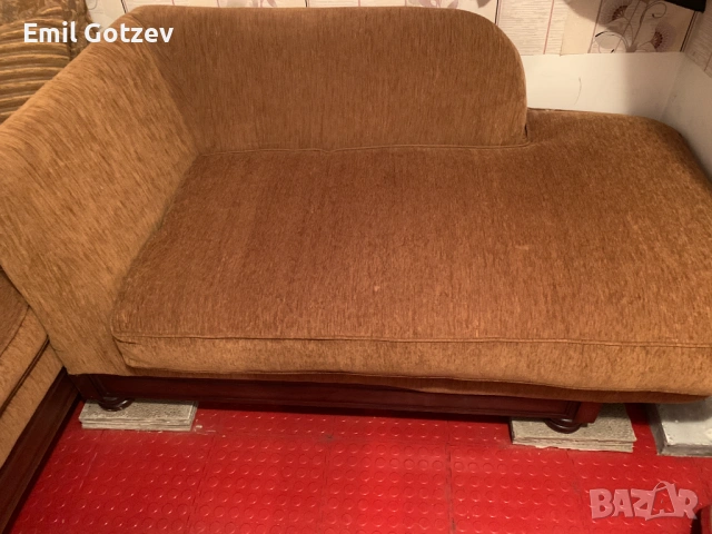 Ъглов диван с лежанка, снимка 4 - Дивани и мека мебел - 54084490