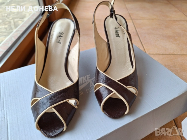 Луксозни Сандали GiAnni”Италия,ЕСТЕСТВЕНА Кожа с красив дизайн!НОВИ!36, снимка 2 - Сандали - 54239998