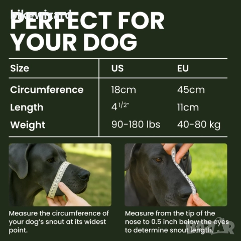 BRONZEDOG Намордник за кучета с регулируема, издръжлива метална телена кошница НОВО, снимка 2 - За кучета - 51695971