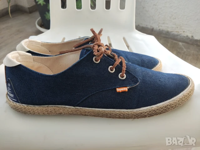 дънкови кецове Superdry Navy Blue SKIPPER, снимка 3 - Кецове - 50784555