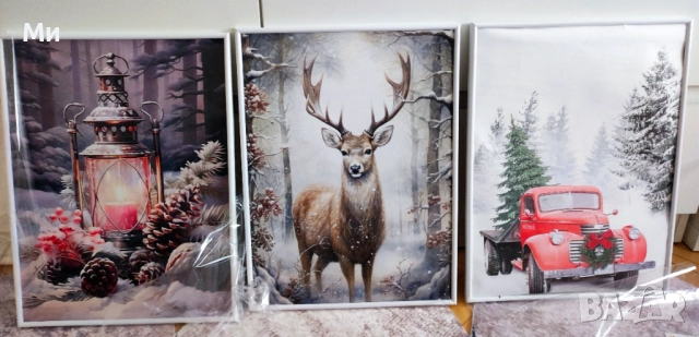 Коледна украса,коледни картини/фотография, снимка 5 - Декорация за дома - 52502211