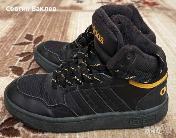 Adidas sportswear - Спортни обувки от еко кожа с лого, снимка 5 - Детски обувки - 51857285