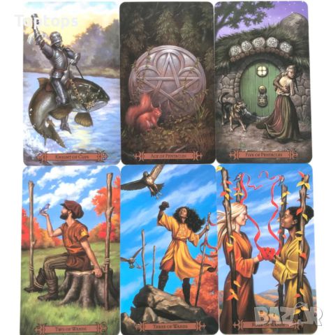 Таро: Universal Celtic Tarot & Green Witch Tarot & Modern Spellcasters, снимка 12 - Карти за игра - 33762823