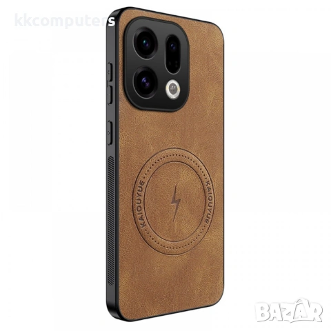 Магнитен Калъф WANLONFENG SD1 за Oppo Find X9 5G - Nappa кожа, PC+TPU, Тънък, Вкл. Протектор - 4 Цвя, снимка 4 - Калъфи, кейсове - 53412254