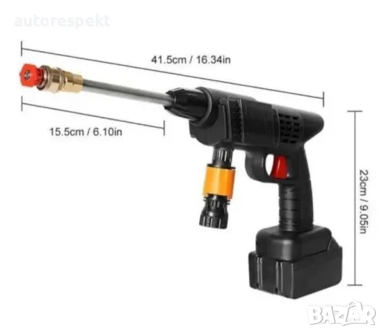 Акумулаторна Водоструйка с 2 Батерии + ПОДАРЪК  автошампоан  с вакса ZOLLEX 500ml, снимка 8 - Аксесоари и консумативи - 49586510