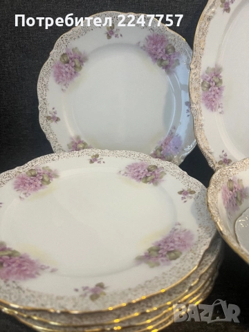 Сервиз за хранене за 6 души порцелан , снимка 6 - Антикварни и старинни предмети - 52117431
