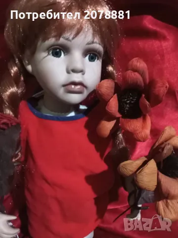 Старинна Руска порцеланови кукла Пипи дългото чорапче, снимка 7 - Кукли - 49883849