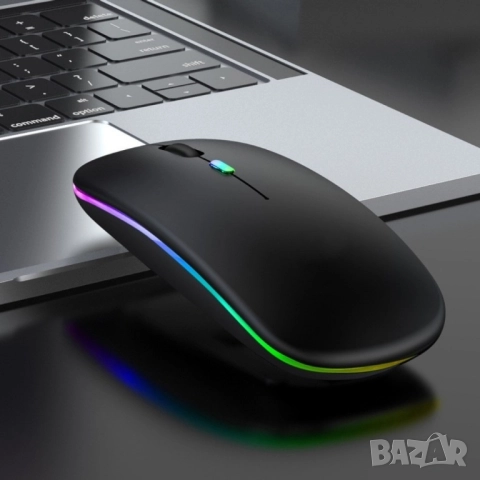 Безжична Bluetooth мишка в няколко цвята MS6 BT+2.4G Цвят: Бял , Черен, Розов!, снимка 2 - Клавиатури и мишки - 52558658