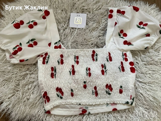 Дамски комплект с черешки , снимка 3 - Комплекти - 53436606