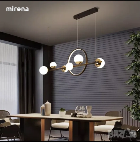 Дизайнерско LED осветително тяло, висящо ЛЕД висящи лампи, модерни, снимка 9 - Лед осветление - 53126432