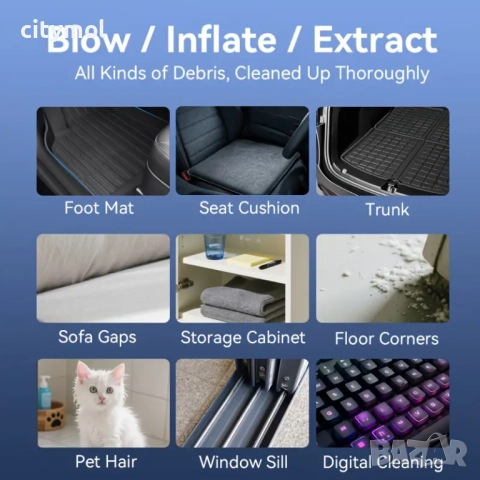 Въздушен вентилатор, Mini Turbo, високоскоростен преносим вентилатор, с безчетков мотор, 100000 RPM,, снимка 6 - Вентилатори - 52067968