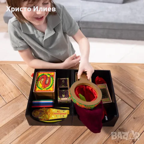 Луксозен дървен комплект за фокуси Melissa & Doug магически комплект, снимка 3 - Образователни игри - 49789161