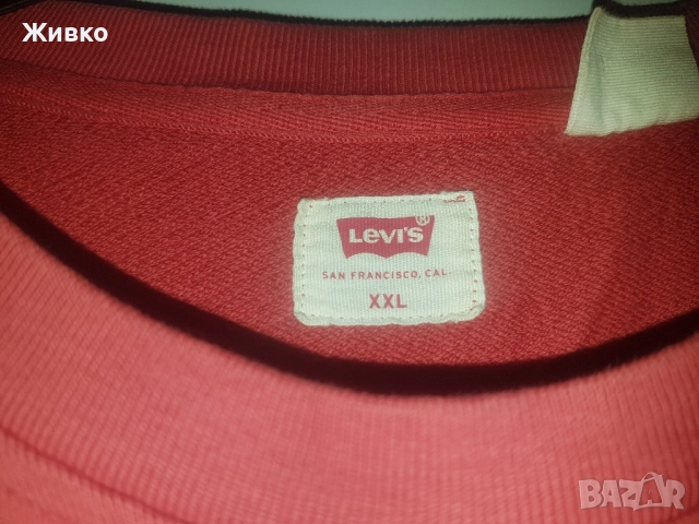 Продавам мъжка ватирана блуза LEVIS., снимка 3 - Спортни дрехи, екипи - 52099579