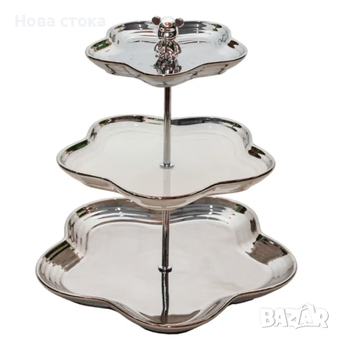 Поднос за сервиране на три нива, снимка 1
