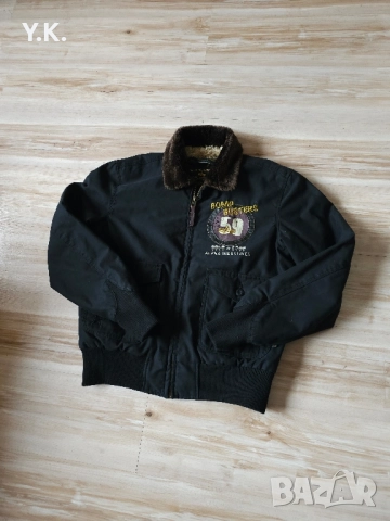 Оригинално мъжко бомбър яке Alpha Industries, снимка 2 - Якета - 52195197