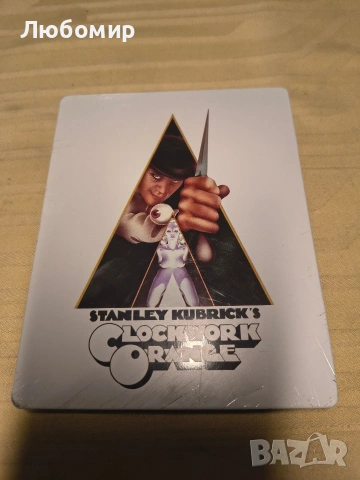 Рамкиран винтидж филмов плакат „Механичен портокал“ от 1972 г. 