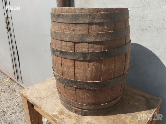 малко дървено буре , снимка 5 - Антикварни и старинни предмети - 51017574