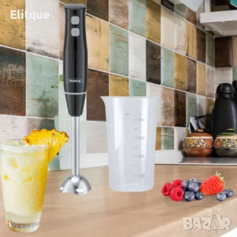 Пасатор , 400W, метален накрайник, с чаша 0.7л., 2степени, , черен, бял, снимка 2 - Други - 52852088