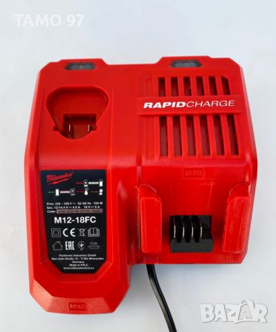 Milwaukee M12-18FC - Бързо комбинирано зарядно , снимка 3 - Други инструменти - 45919541