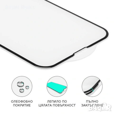 Стъклен протектор за APPLE iPhone 15 Pro Max (0.3 мм, 4D ARC) Лукс, снимка 3 - Фолия, протектори - 53713013