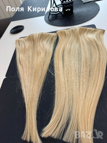 Естествена руса коса от Artfirum Hair Itd, снимка 5 - Аксесоари за коса - 53211239