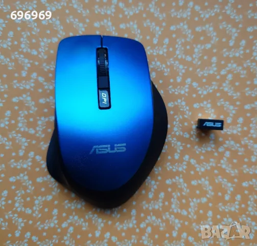 Безжична мишка ASUS WT425, 1600 dpi, USB, Blue/Black, снимка 4 - Клавиатури и мишки - 49341929