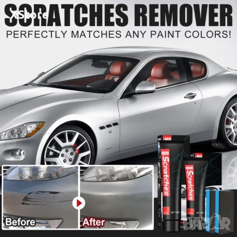 Абразивна паста за полиране, за премахване на драскотини от кола + Гъбичка, снимка 8 - Аксесоари и консумативи - 52444707