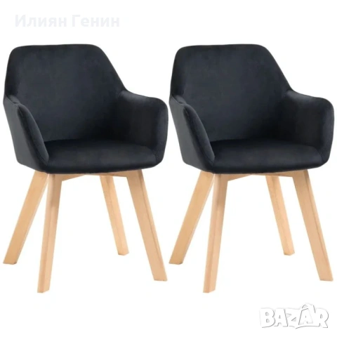 Трапезни столове HOMCOM, комплект от 2, снимка 11 - Столове - 53752909