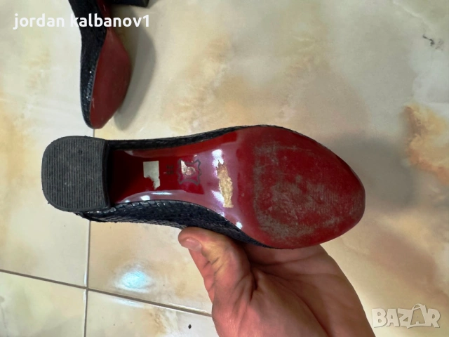 Подарявам - дамски тъмносини змийски обувки Francesca Visconti номер - 35 стелка - 23см. ток - 6см., снимка 4 - Дамски обувки на ток - 53806276