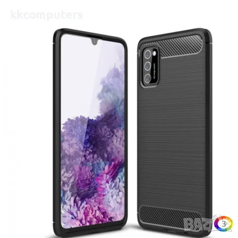 Samsung Galaxy A02s Удароустойчив Carbon Fiber Калъф и Протектор, снимка 1 - Калъфи, кейсове - 48612139