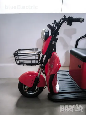 Електрическа Триместна Триколка blueElectric POWER LUX CAYENNE 2500W | 48V | 25AH | RED, снимка 9 - Мотоциклети и мототехника - 49745529