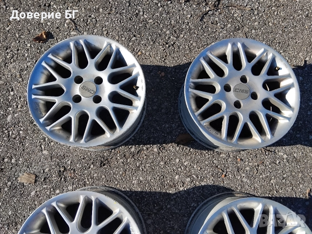 Продавам комплект 4 броя алуминиеви лети джанти марка CMS, Dacia Renault Volkswagen , снимка 14 - Гуми и джанти - 52806801