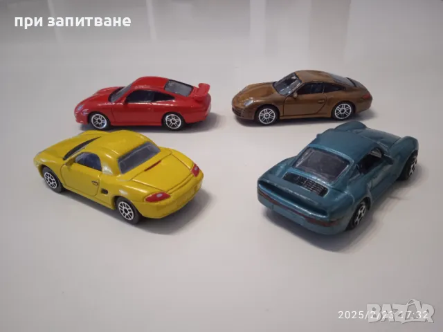 Метални Porsche, 1/ 58- 1/61, 4 бр. обща цена, снимка 5 - Колекции - 48919484