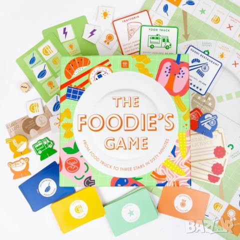 Talking Tables The Foodies Game - Настолна игра на тема храна за двойки, семейства, приятели, снимка 2 - Настолни игри - 46365689