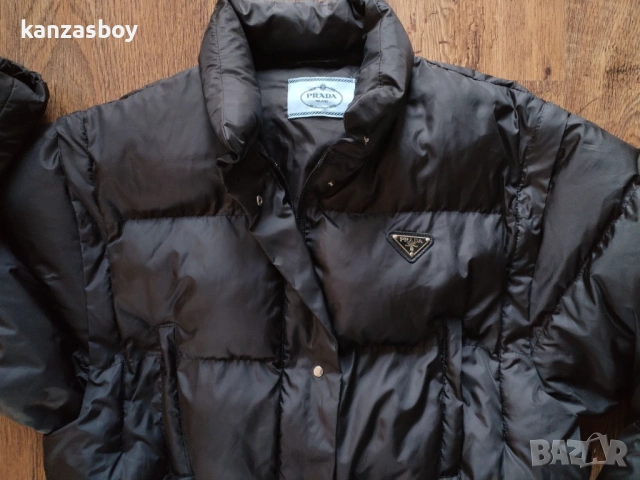 PRADA crop re nylon puffer jacket - страхотно дамско яке S КАТО НОВО, снимка 4 - Якета - 53056238