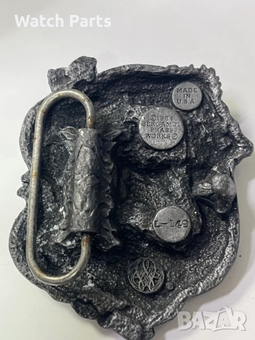 Катарама за колан Bergamont brass works, снимка 3 - Антикварни и старинни предмети - 51972124