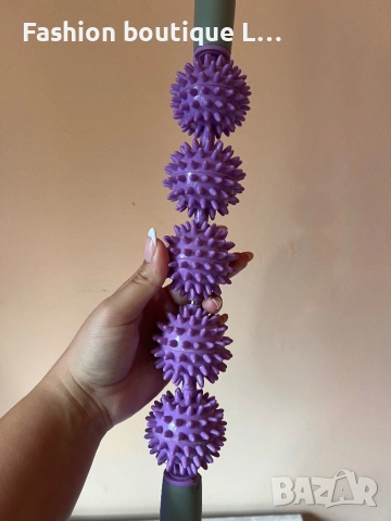 Масажор с въртящи се топчета с шипове в лилав цвят ❤️, снимка 5 - Масажори - 52400477