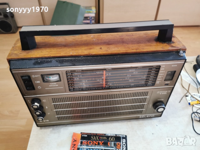 SELENA B-216 RADIORECEIVER MADE IN USSR 2912251520, снимка 4 - Радиокасетофони, транзистори - 52928174