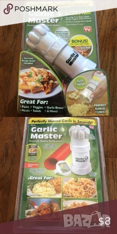 преса за чесън на кубчета