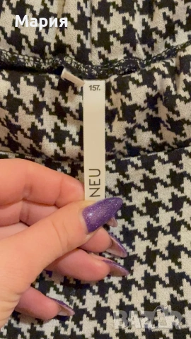 Елегантен панталон Lager 157 – модел „Alba“ (Пепит), снимка 3 - Панталони - 53729912