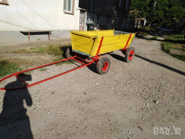 конска каруца с гумени колелета 
