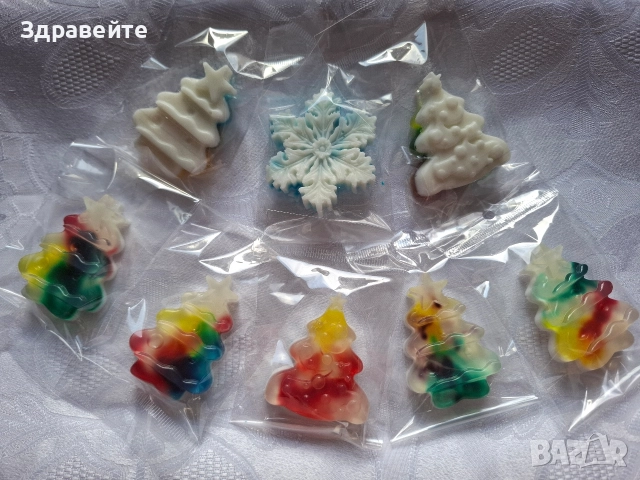 Коледни глицеринови ароматни сапунчета, снимка 7 - Коледни подаръци - 52668314