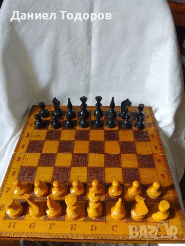 Стар дървен шах , Табла.Размери - 34 х 34см. ., снимка 15 - Шах и табла - 50749275
