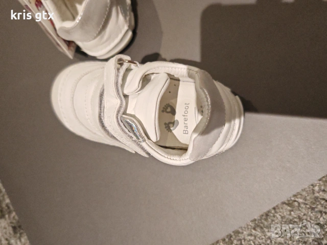 Бели кожени обувки PONKI № 24 – Barefoot Comfort Line нови, снимка 5 - Детски обувки - 53484855