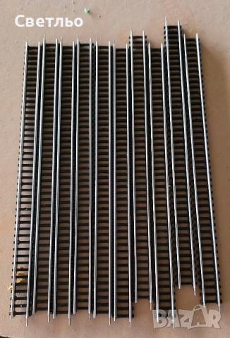 Прави релси 220мм мащаб N 1:160 за влакчета П профил 