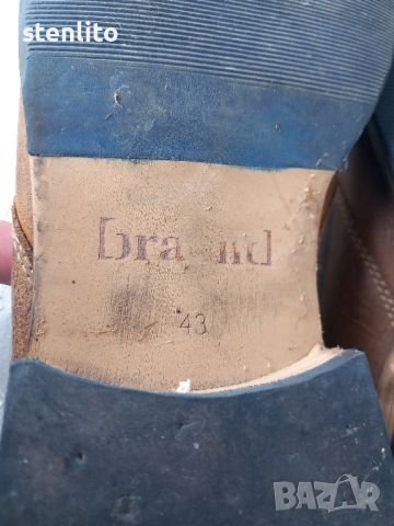 Мъжки обувки BRAEND естествена кожа № 43, снимка 8 - Ежедневни обувки - 45490946