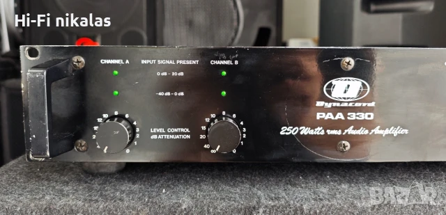 професионално стъпало усилвател DYNACORD PAA 330, снимка 2 - Ресийвъри, усилватели, смесителни пултове - 50657131