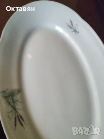 Порцеланово плато,чинии елипса, снимка 3 - Сервизи - 52854588