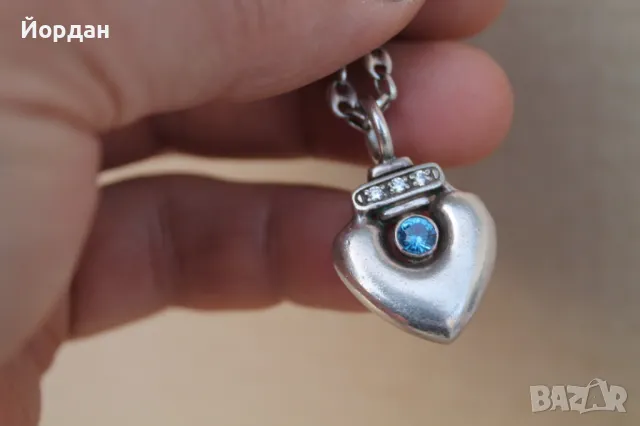 Сребърно дамско колие, снимка 6 - Колиета, медальони, синджири - 49532233